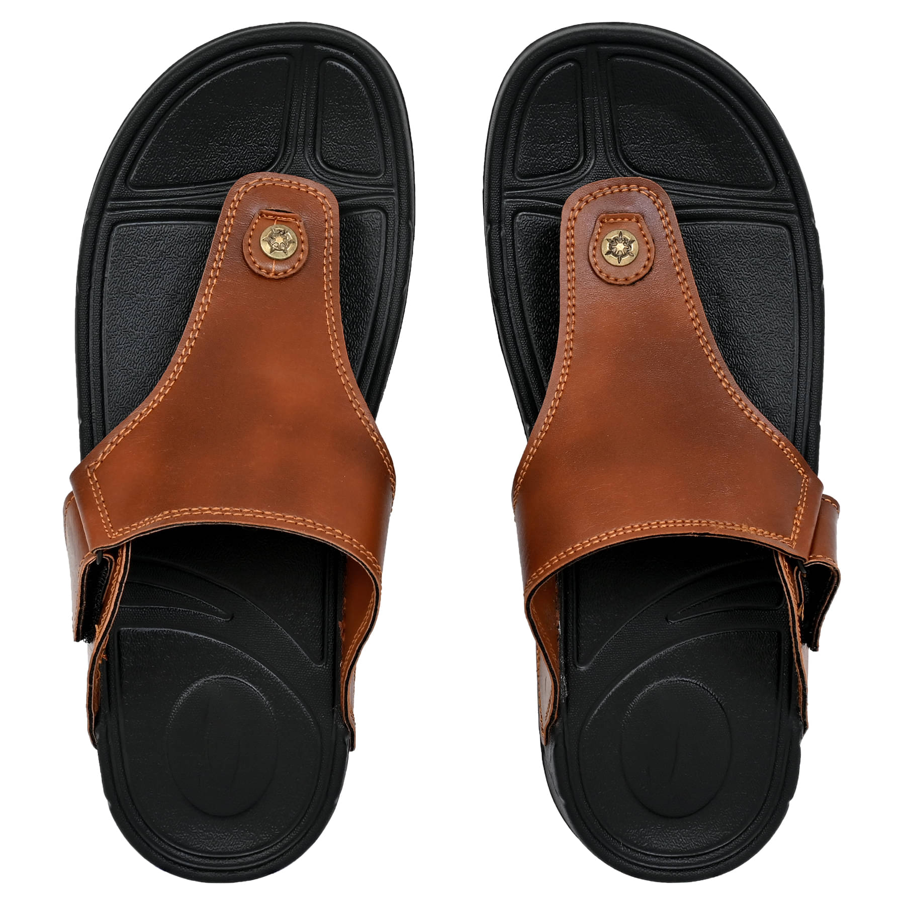     			Cozy Wear Tan Men's Thong Flip Flop