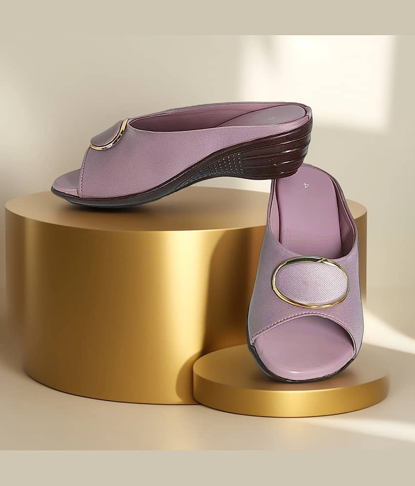 Dream Makers Pink Women's Slip On Heels - Heels | Buy online on ZillyBuy