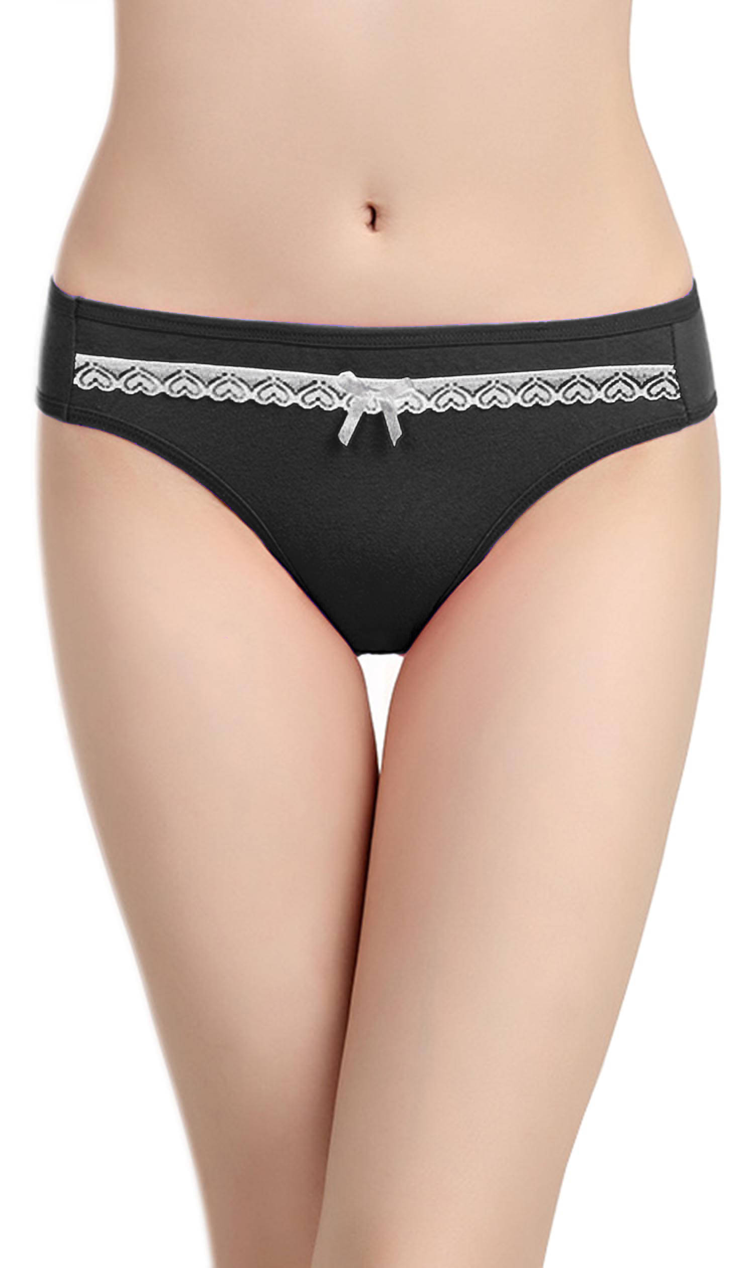     			FIHA Pack of 1 Cotton Hipster For Women ( Black )