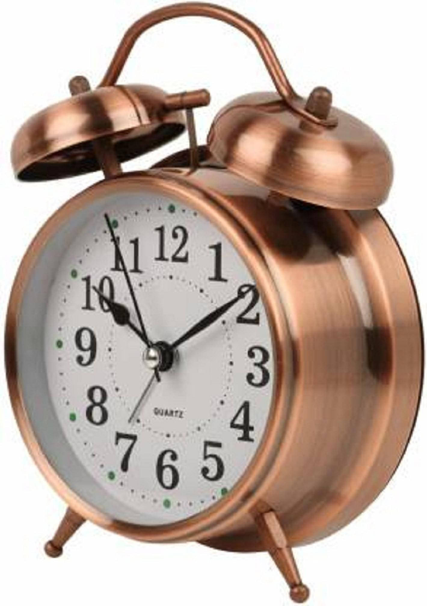     			FITAZA Analog Copper Circular Table Clock - Pack of 1