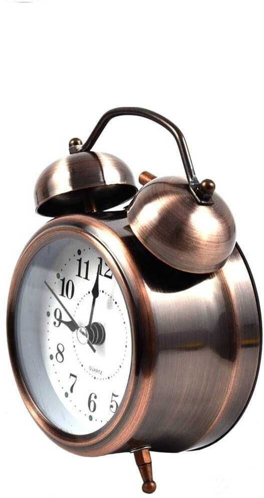 FITAZA Analog Copper Circular Table Clock - Pack of 1 FITAZA Analog Copper Circular Table Clock - Pack of 1