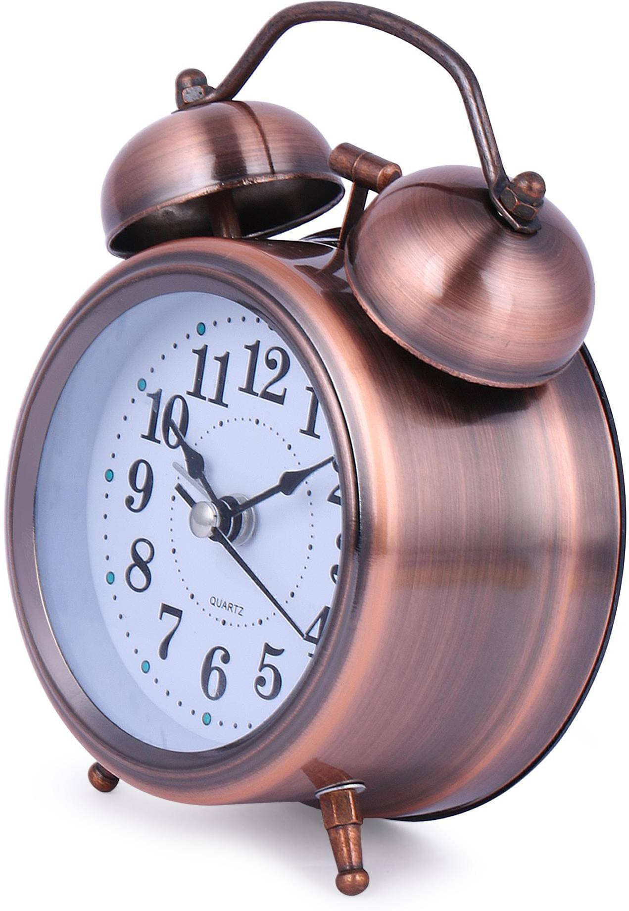 FITAZA Analog Copper Circular Table Clock - Pack of 1 FITAZA Analog Copper Circular Table Clock - Pack of 1