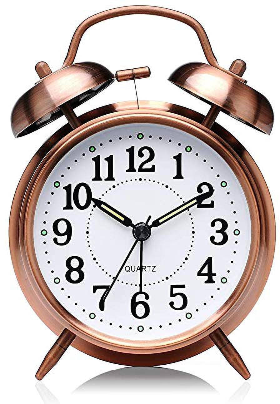     			FIVANIO Analog Copper Circular Table Clock - Pack of 1