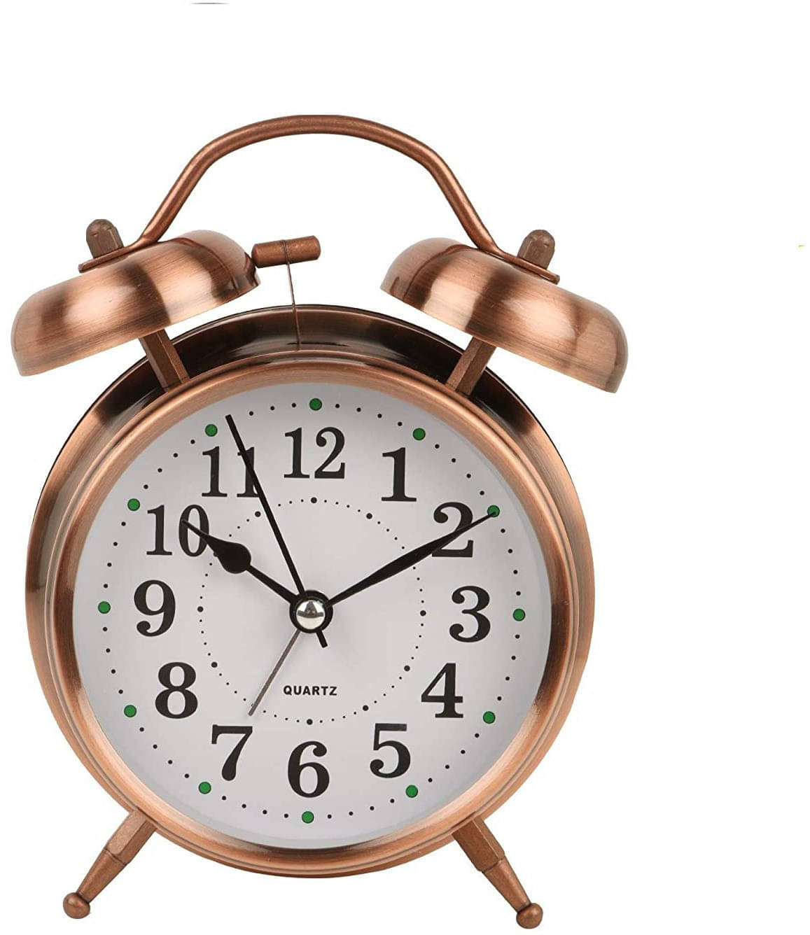     			FIVANIO Analog Copper Circular Table Clock - Pack of 1