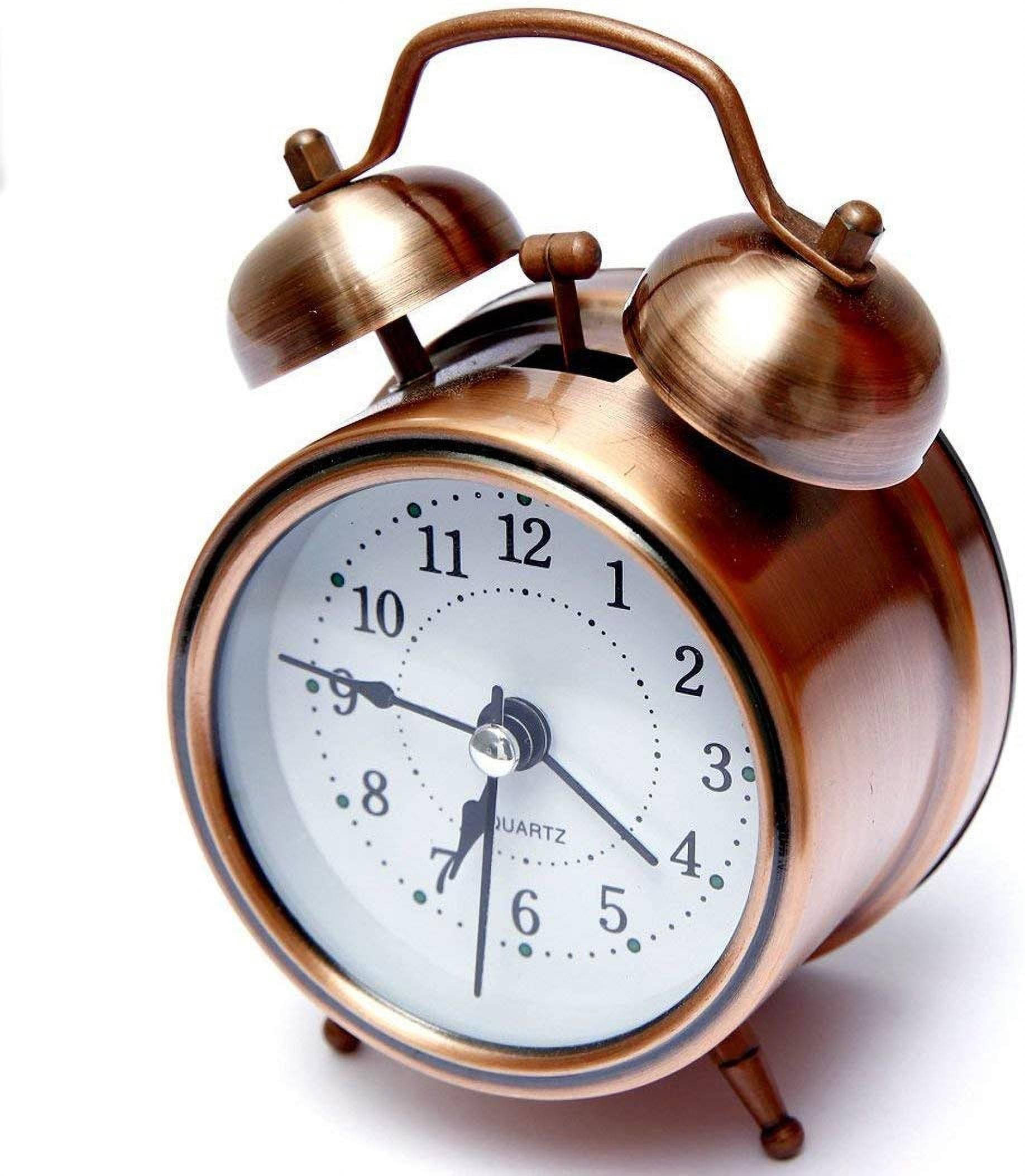     			FIVANIO Analog Copper Circular Table Clock - Pack of 1