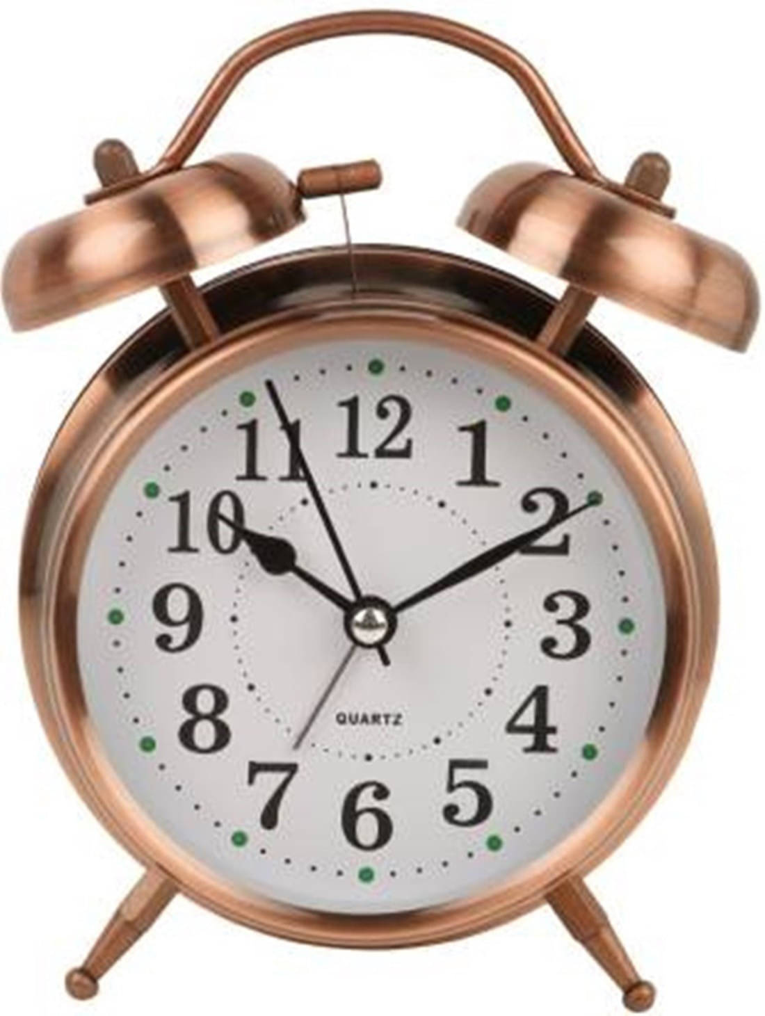 FIVANIO Analog Copper Circular Table Clock - Pack of 1 FIVANIO Analog Copper Circular Table Clock - Pack of 1