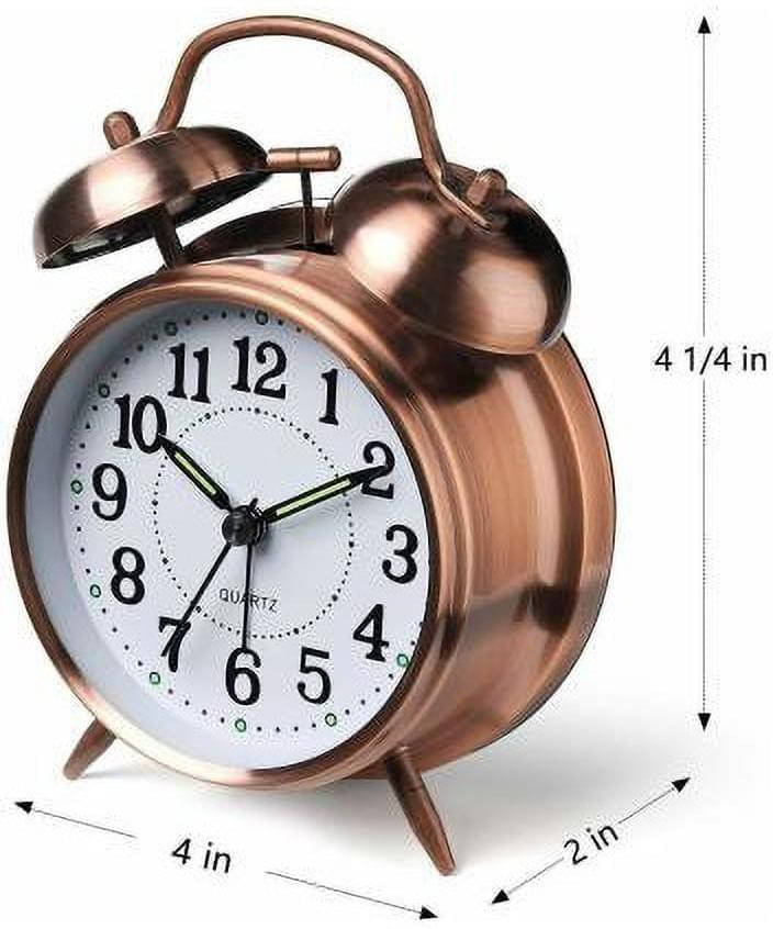     			FIVANIO Analog Copper Circular Table Clock - Pack of 1