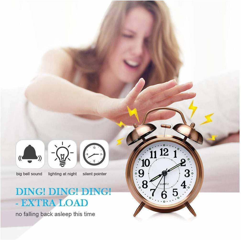     			FIVANIO Analog Copper Circular Table Clock - Pack of 1
