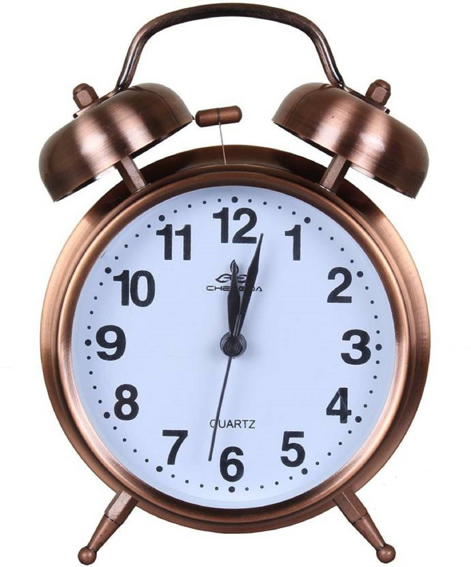     			FIVANIO Analog Metal Circular Table Clock - Pack of 1