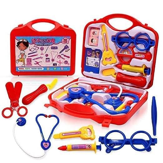 FREEDY Doctor Role Play Set with Foldable Suitcase, Doctor Set Toy Game Kit,Medical toy  (Red)     			FREEDY Doctor Role Play Set with Foldable Suitcase, Doctor Set Toy Game Kit,Medical toy  (Red)