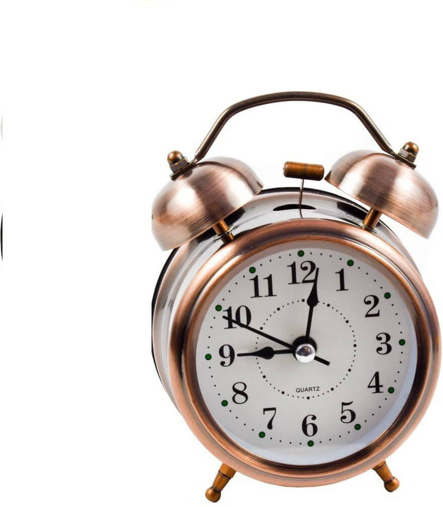     			FULKIZA Analog Copper Circular Table Clock - Pack of 1