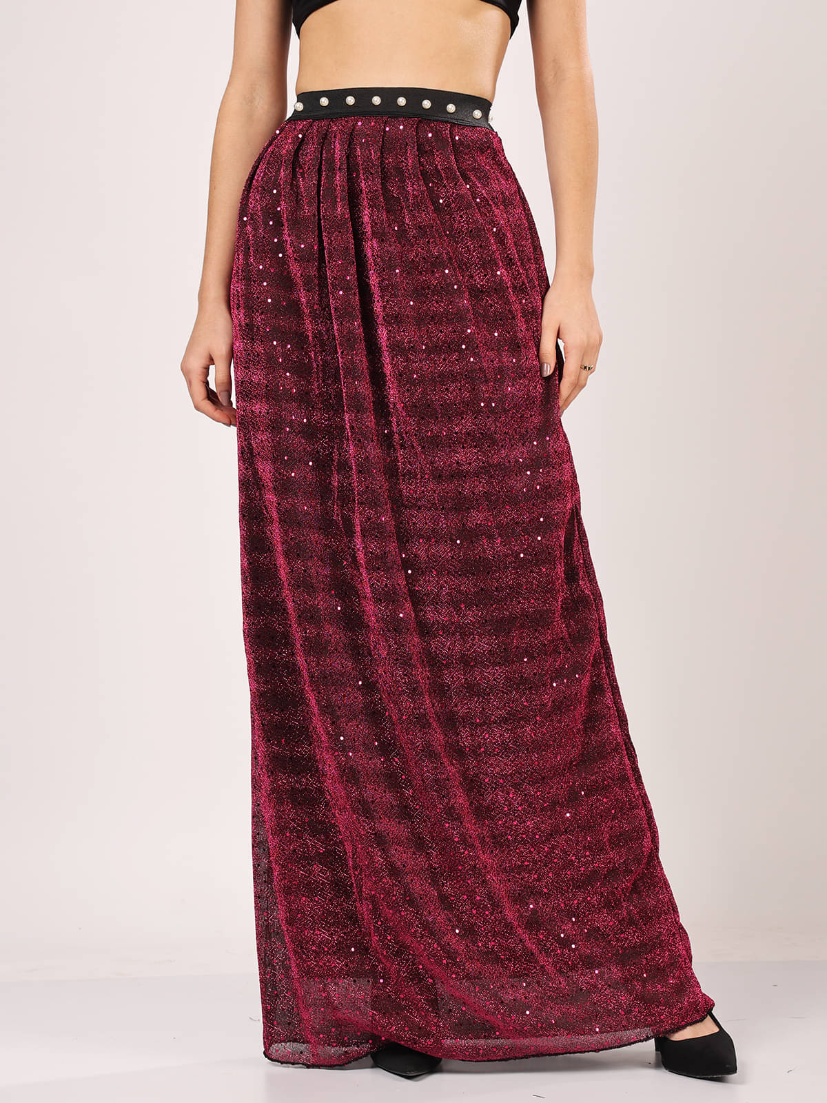 Finian Purple Blended Women's A-Line Skirt ( Pack of 1 ) Finian Purple Blended Women's A-Line Skirt ( Pack of 1 )