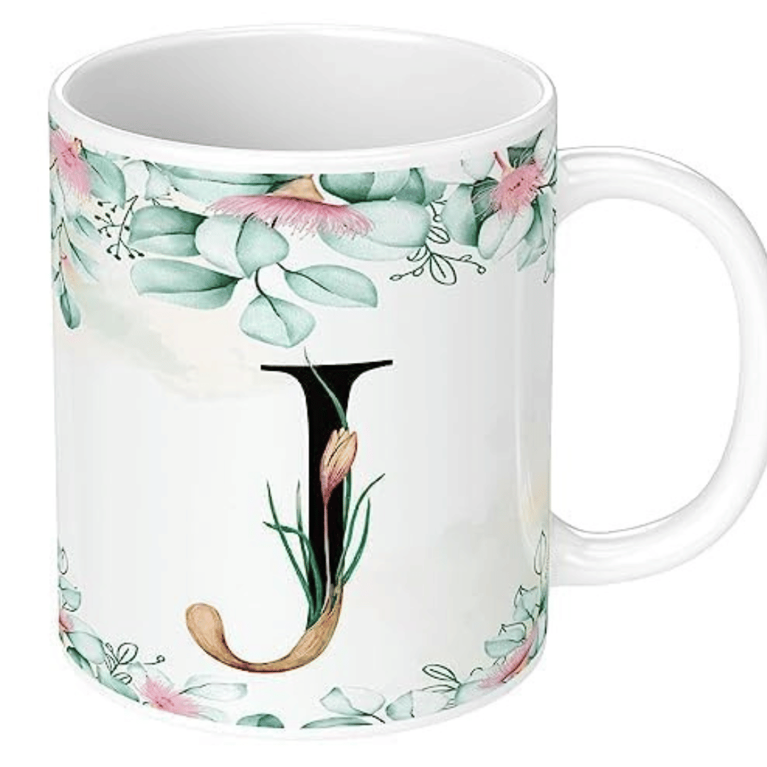    			InShreys Mug Letter J Print Ceramic Coffee Mug 330 mL ( Pack of 1 )