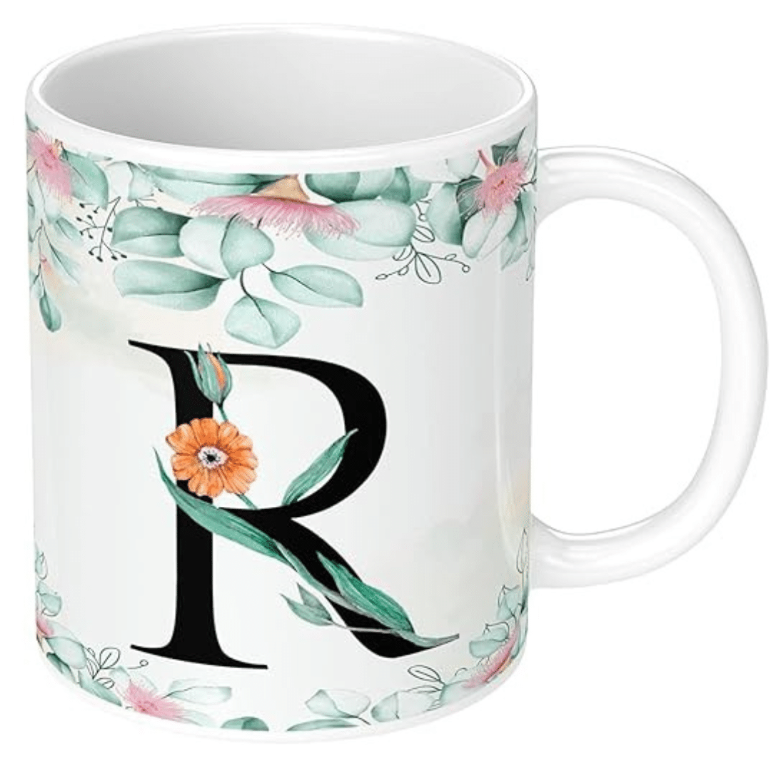     			InShreys Mug Letter R Print Ceramic Coffee Mug 330 mL ( Pack of 1 )