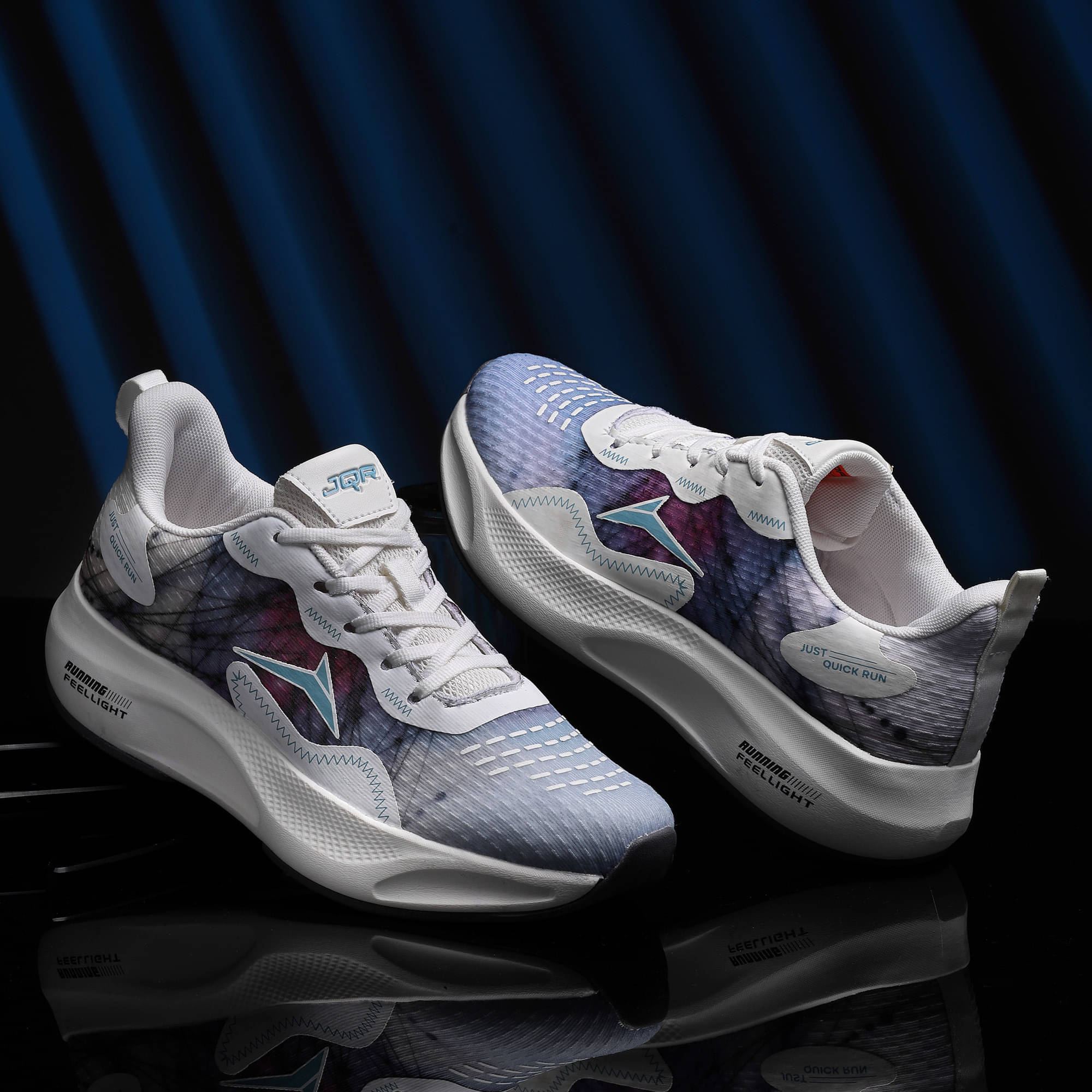     			JQR BELLA-N White Men's Sports Running Shoes