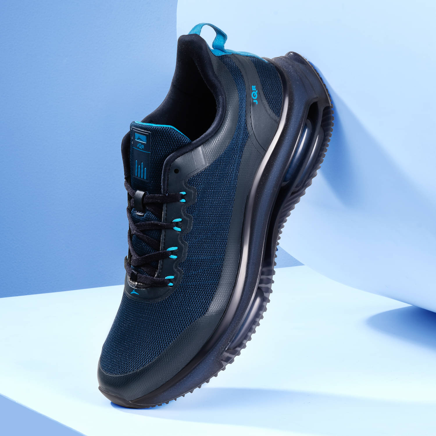 JQR JQR MAX PLUS Navy Men's Sports Running Shoes JQR JQR MAX PLUS Navy Men's Sports Running Shoes