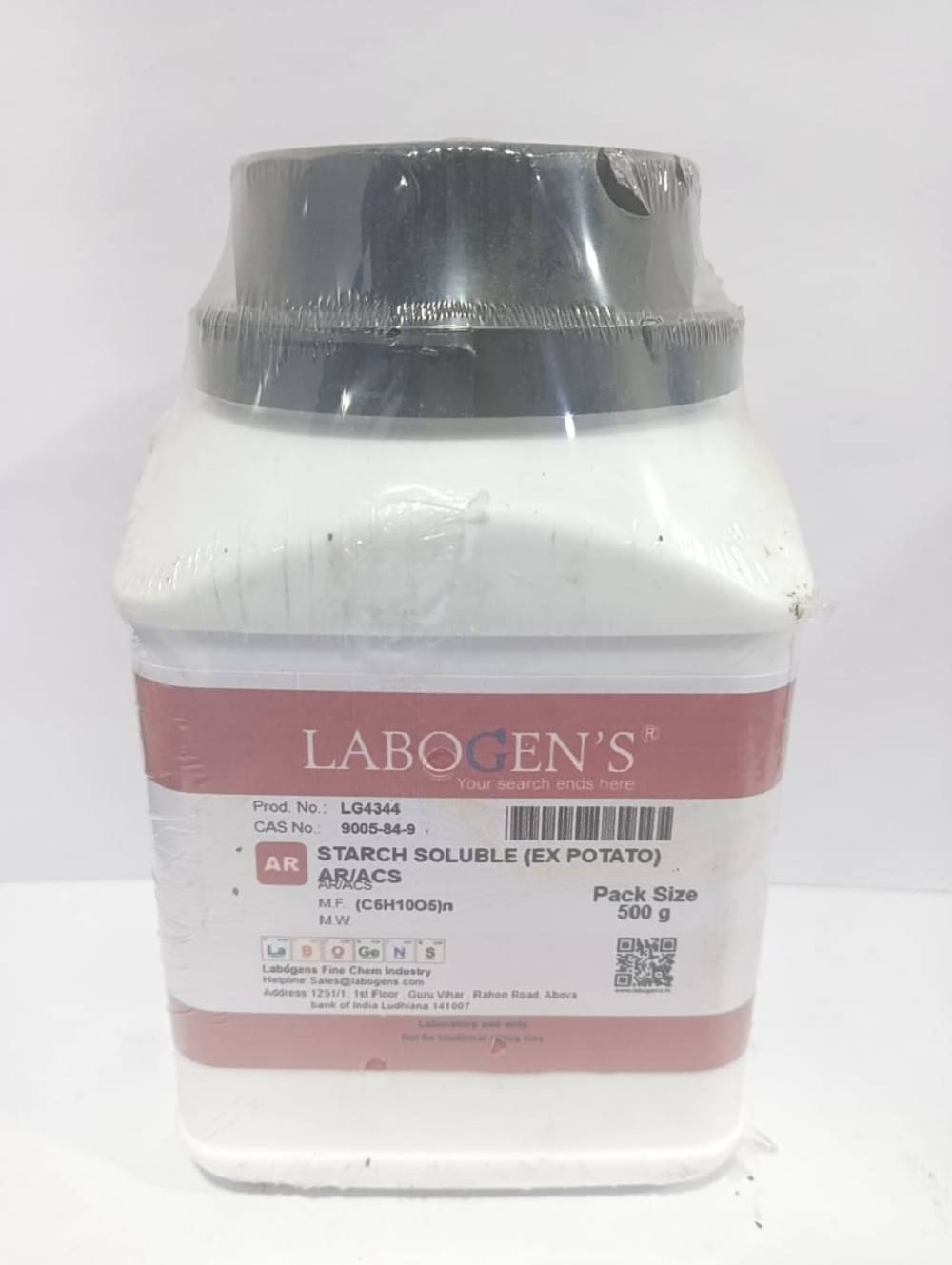     			LABOGENS STARCH SOLUBLE (EX POTATO) AR/ACS 500G
