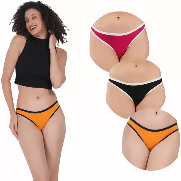 Louis Craft Pack of 3 Cotton Lycra Hipster For Women ( Multicolor8 ) Louis Craft Pack of 3 Cotton Lycra Hipster For Women ( Multicolor8 )