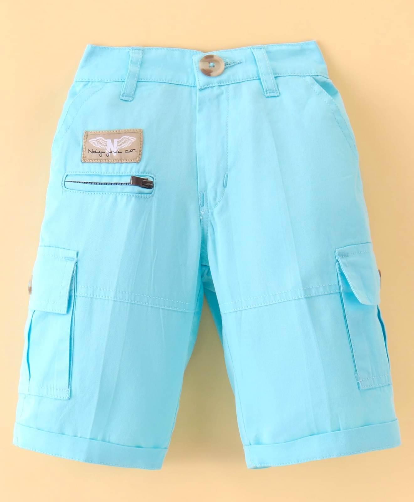     			Noddy Pack of 1 Cotton Three-Fourth For Boys ( Light Blue )