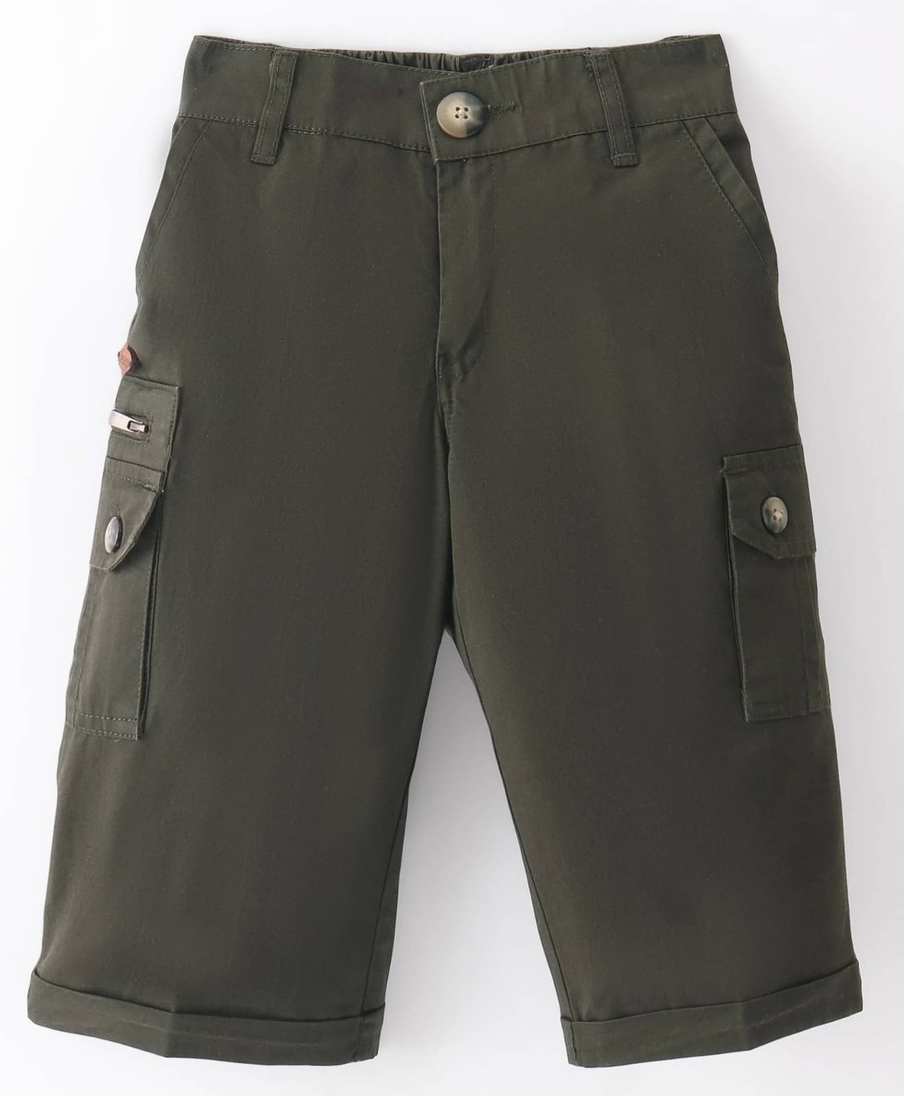     			Noddy Pack of 1 Cotton Three-Fourth For Boys ( Green )