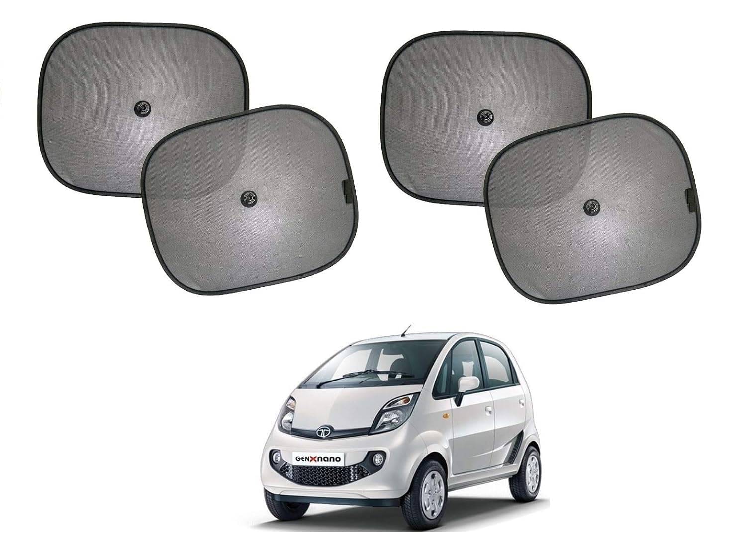 Penyan Car Window Curtain Sticky Sun Shades , Universal Fit Sunshades for Side Window, Rear Window Chipkoo, Color : Black, 4 Pieces Penyan Car Window Curtain Sticky Sun Shades , Universal Fit Sunshades for Side Window, Rear Window Chipkoo, Color : Black, 4 Pieces