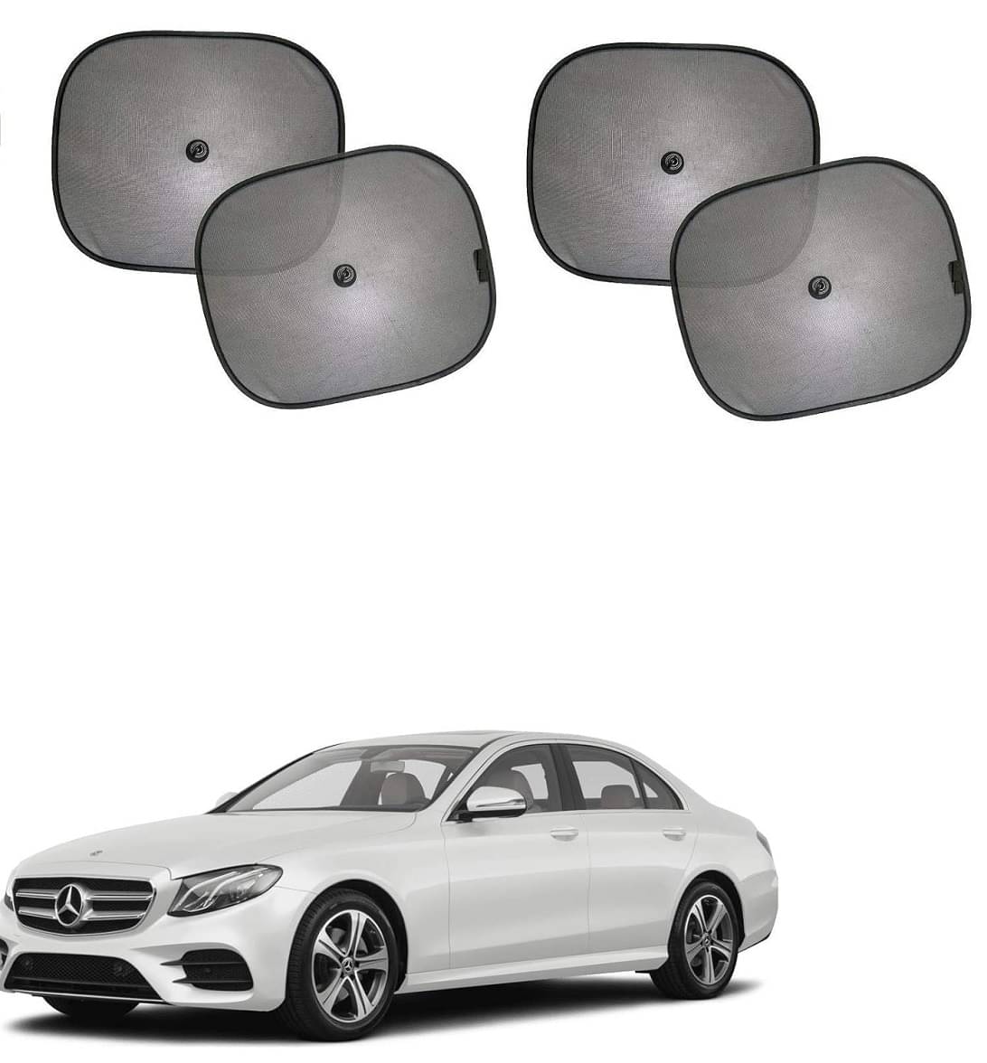     			Penyan Car Window Curtain Sticky Sun Shades , Universal Fit Sunshades for Side Window, Rear Window Chipkoo, Color : Black, 4 Pieces