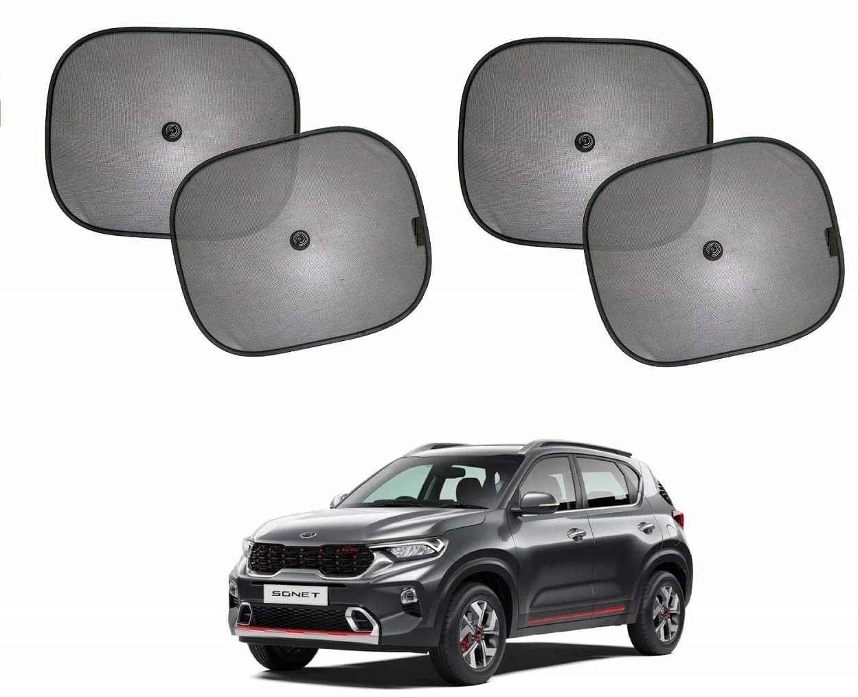 Penyan Car Window Curtain Sticky Sun Shades , Universal Fit Sunshades for Side Window, Rear Window Chipkoo, Color : Black, 4 Pieces Penyan Car Window Curtain Sticky Sun Shades , Universal Fit Sunshades for Side Window, Rear Window Chipkoo, Color : Black, 4 Pieces