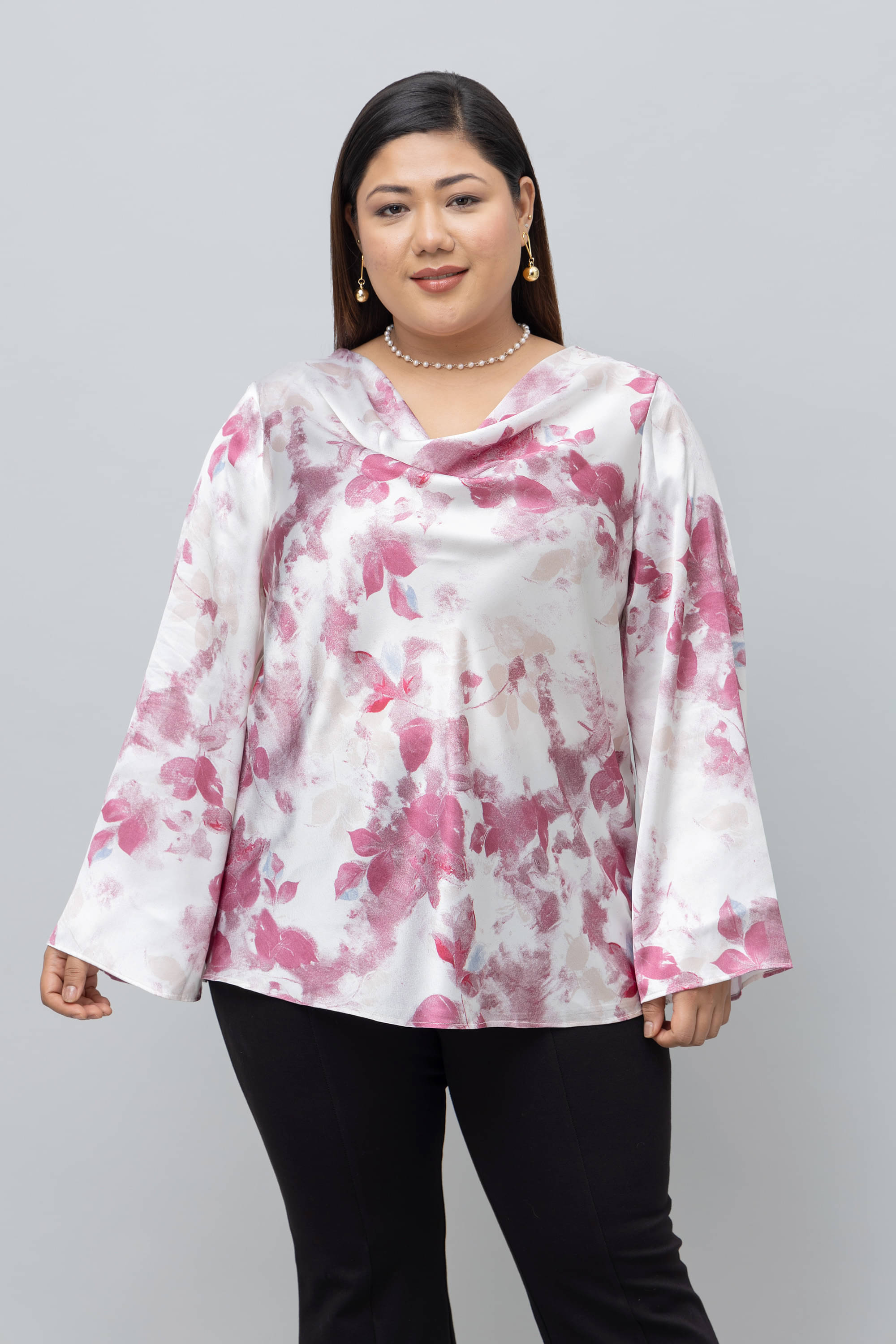 Purys Women's Satin Regular Top ( White )     			Purys Women's Satin Regular Top ( White )