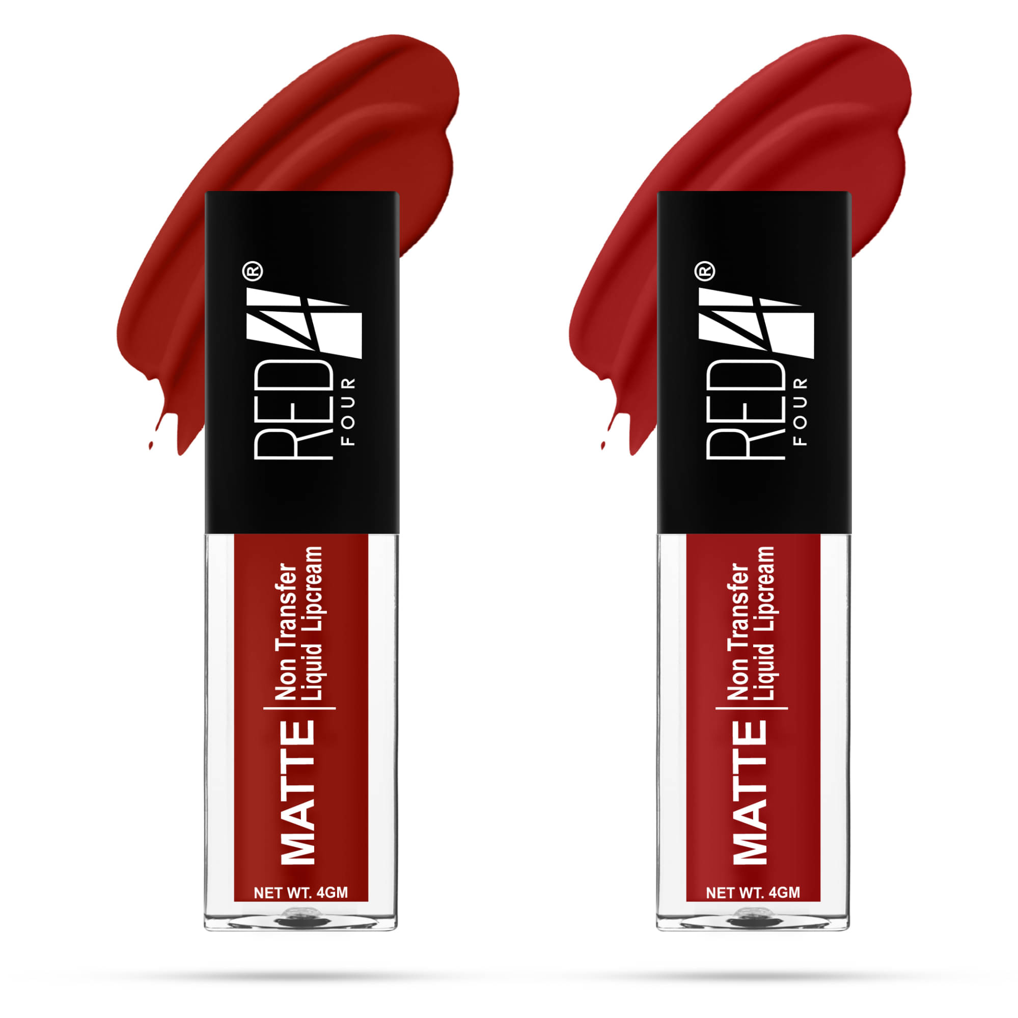 RED 4 Cherry,Exotic Red Matte Long Lasting Liquid Lipstick ( Pack of 2 ) RED 4 Cherry,Exotic Red Matte Long Lasting Liquid Lipstick ( Pack of 2 )