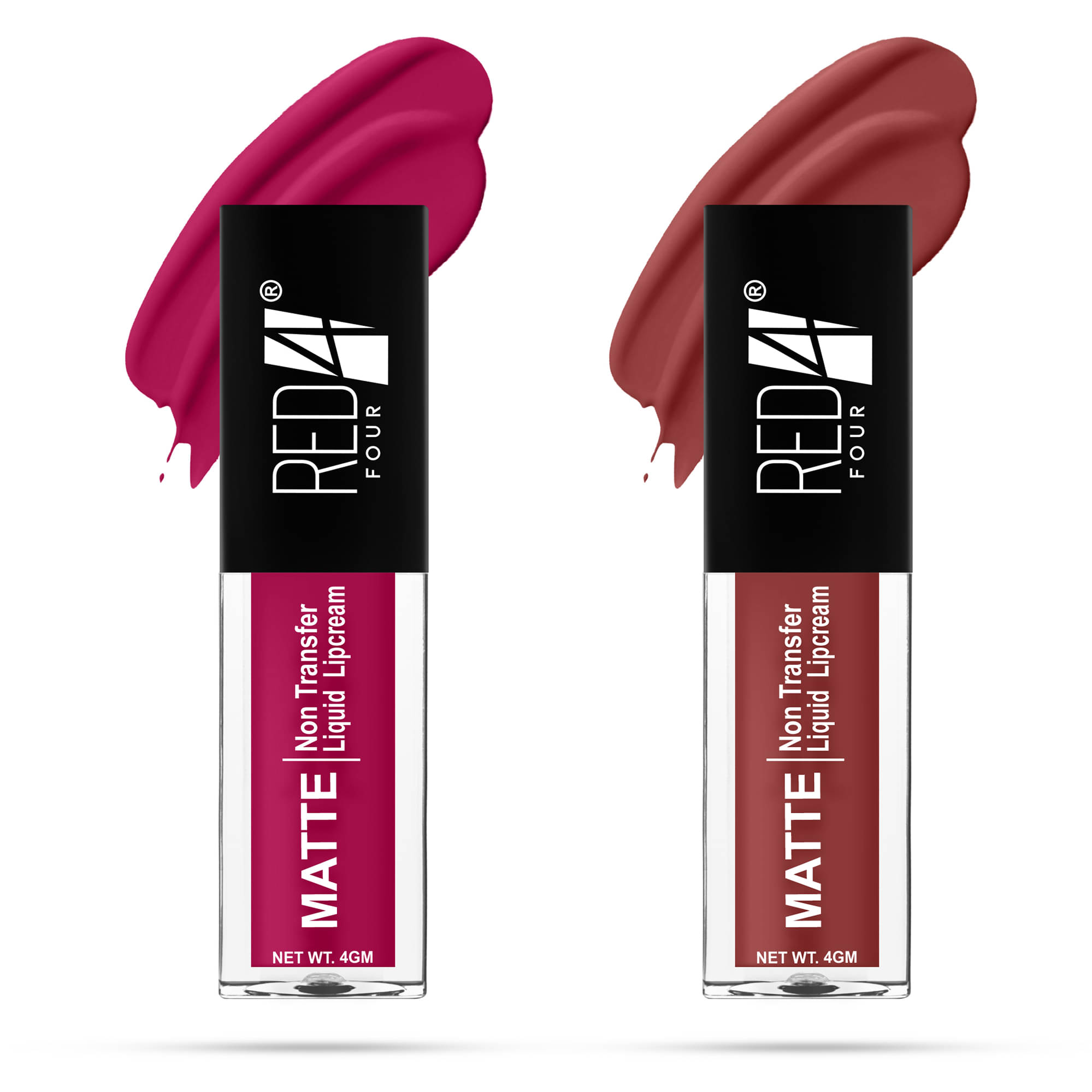 RED 4 Purple,Rust Matte Long Lasting Liquid Lipstick ( Pack of 2 ) RED 4 Purple,Rust Matte Long Lasting Liquid Lipstick ( Pack of 2 )