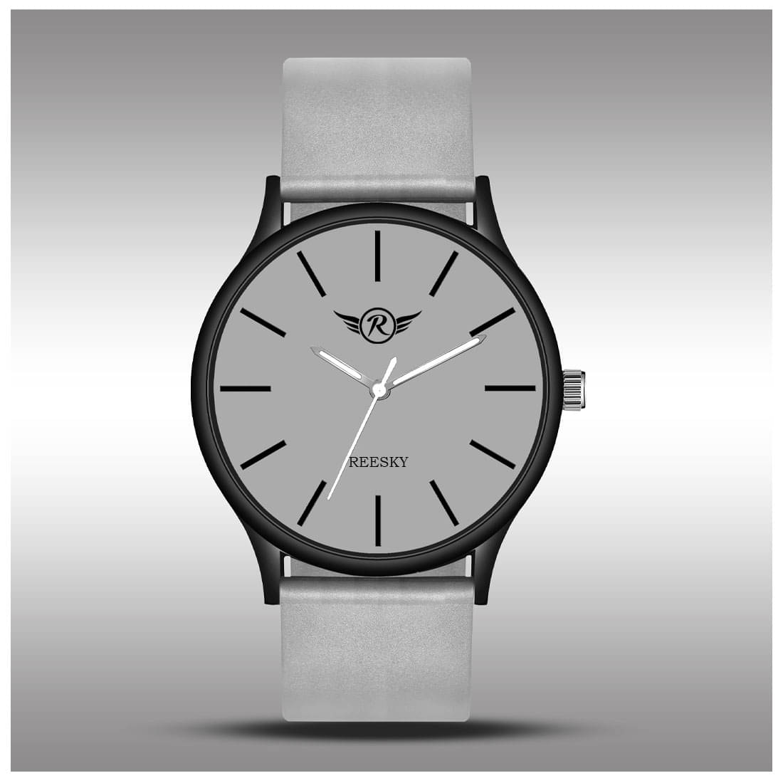     			REESKY Dark Grey Silicon Analog Men's Watch