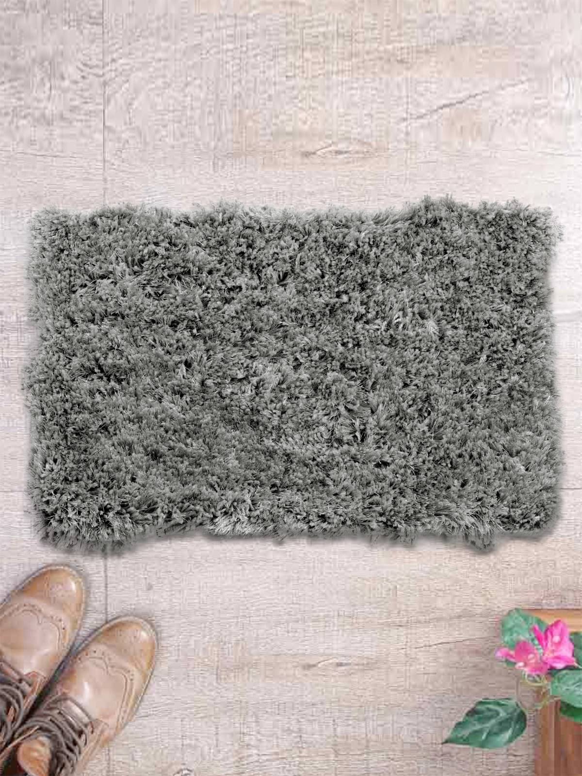     			Romee Set of 1 Anti-skid Polyester Door Mat ( 60 X 40 cm ) Gray