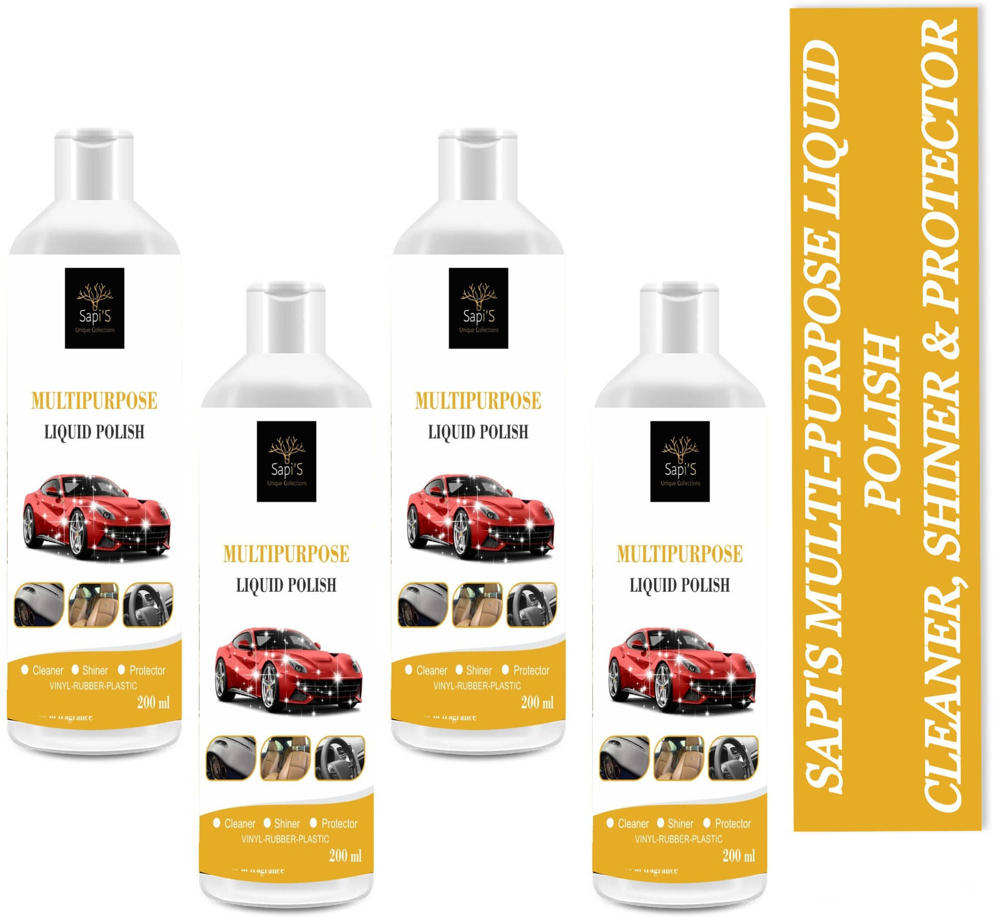 SAPI'S - Finishing Metal Polish For All Cars & Motorbikes ( Pack of 4 )     			SAPI'S - Finishing Metal Polish For All Cars & Motorbikes ( Pack of 4 )
