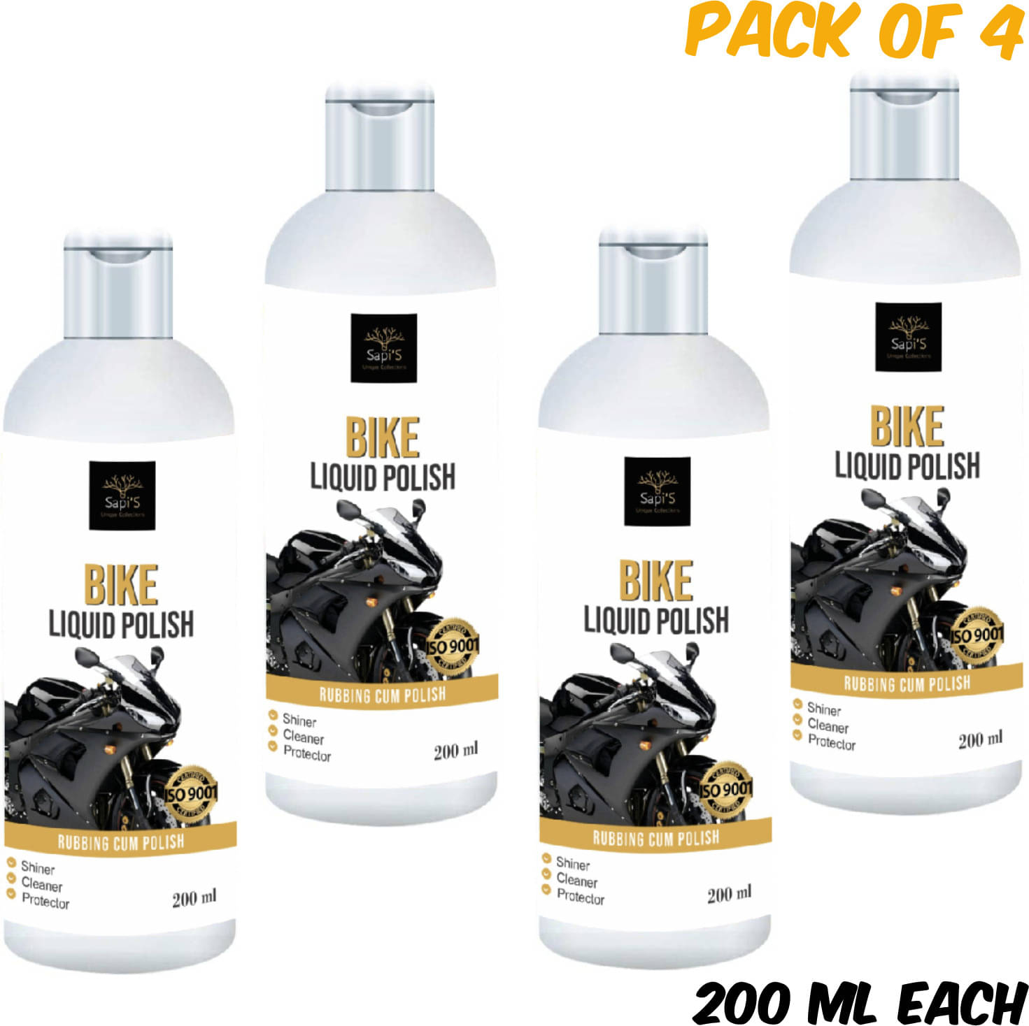 SAPI'S - Finishing Metal Polish For All Cars & Motorbikes ( Pack of 4 )     			SAPI'S - Finishing Metal Polish For All Cars & Motorbikes ( Pack of 4 )