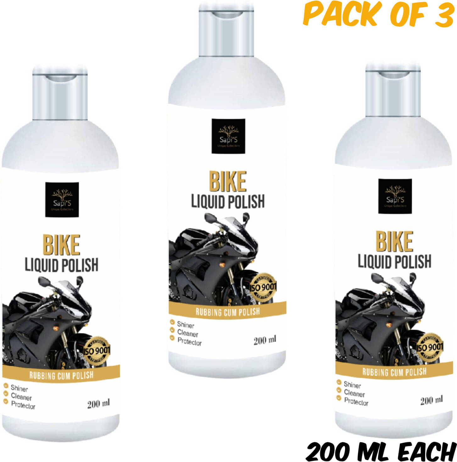     			SAPI'S - Finishing Metal Polish For All Cars & Motorbikes ( Pack of 3 )