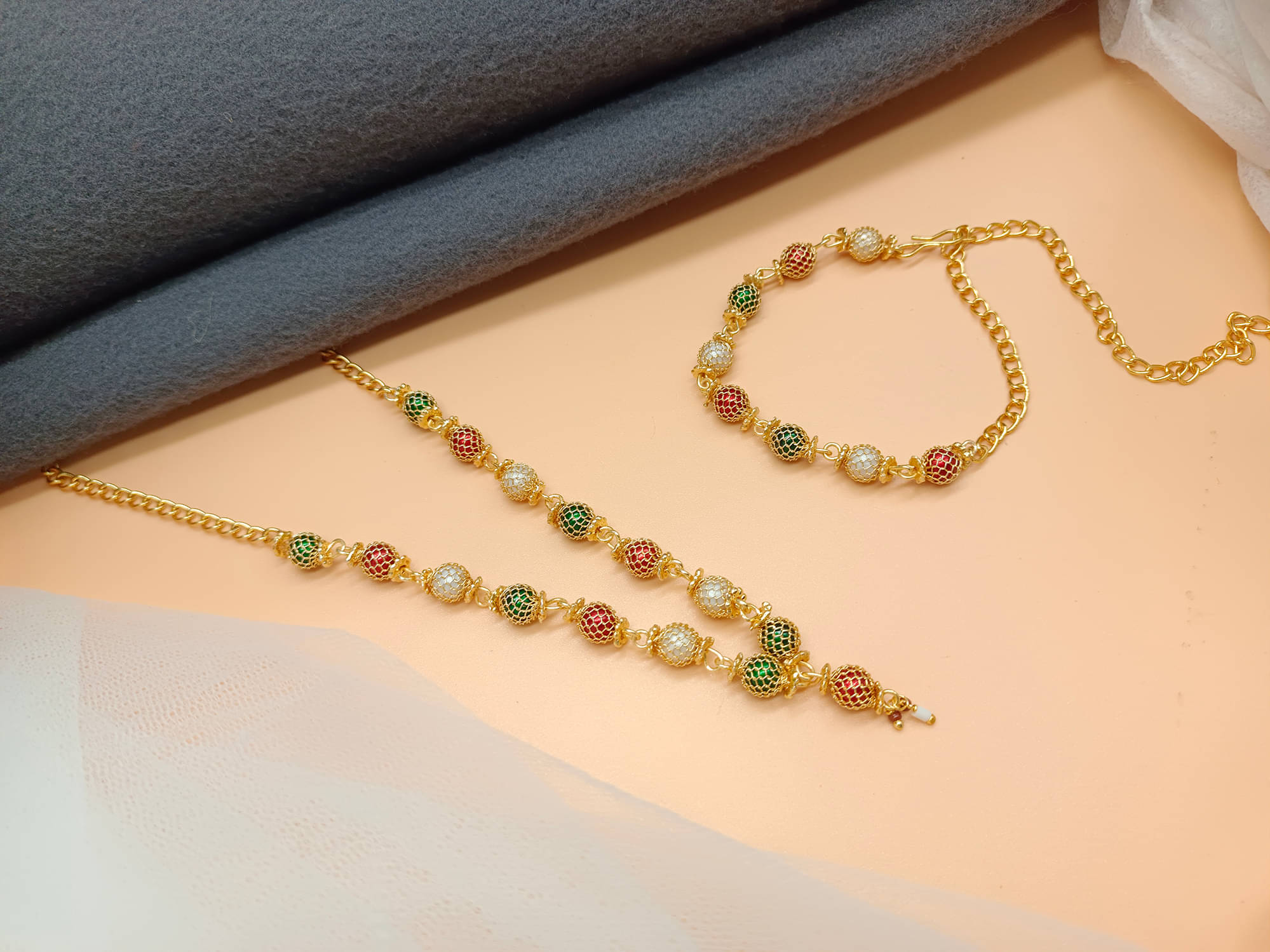     			SHANKHRAJ MA LL Multi Color Mangalsutra ( Pack of 1 )