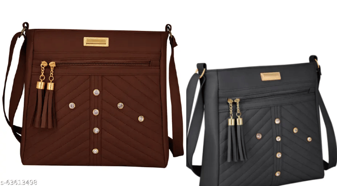     			THE MONIANA CEPAT Sling Bag PU Set of 1 ( Brown )