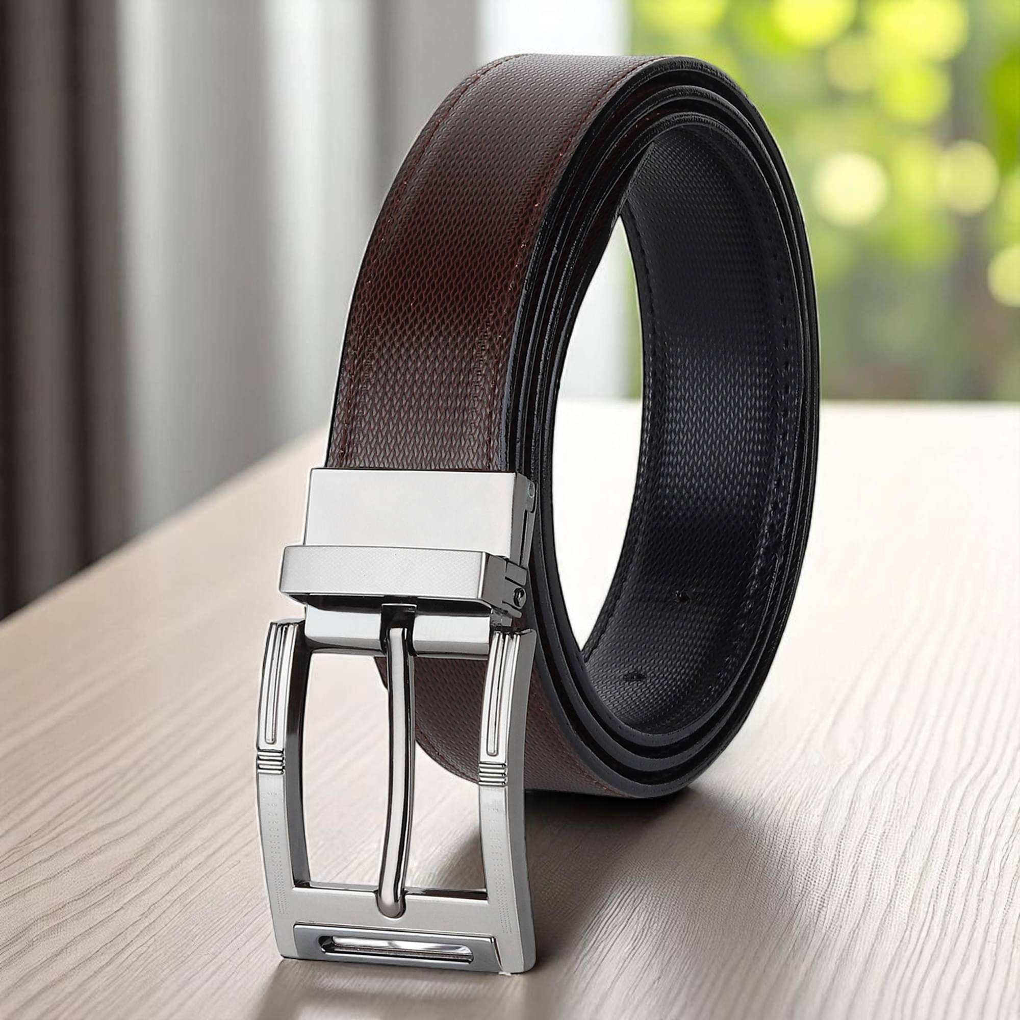 WARCKS - Brown PU Men's Reversible Belt ( Pack of 1 )     			WARCKS - Brown PU Men's Reversible Belt ( Pack of 1 )