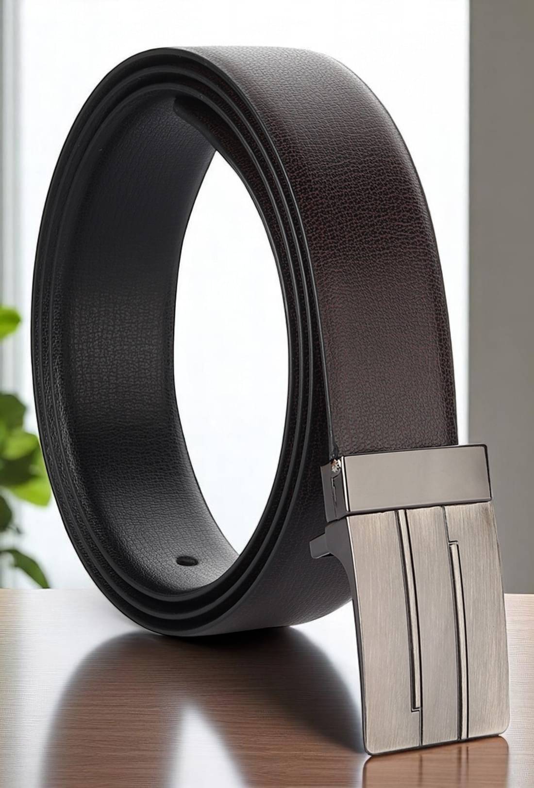 WARCKS - Brown PU Men's Reversible Belt ( Pack of 1 ) WARCKS - Brown PU Men's Reversible Belt ( Pack of 1 )