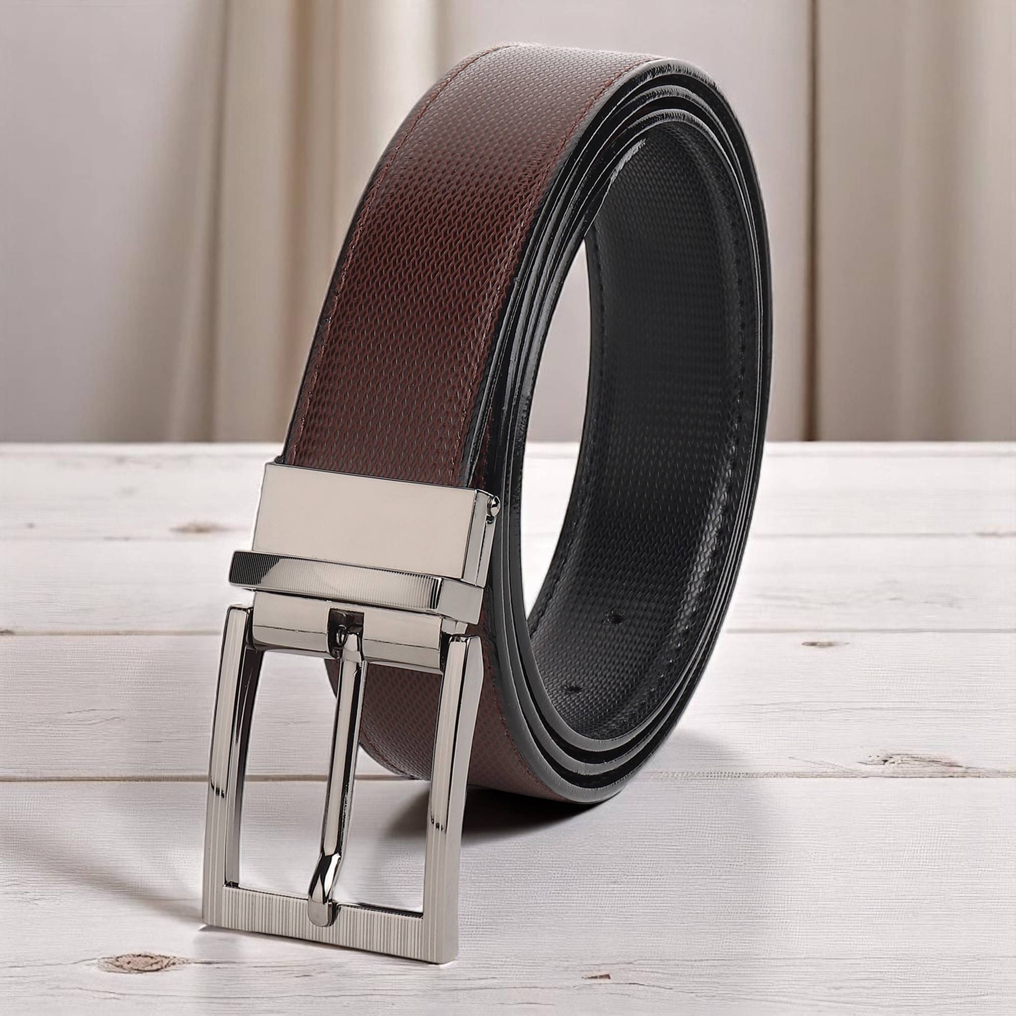 WARCKS - Brown PU Men's Reversible Belt ( Pack of 1 )     			WARCKS - Brown PU Men's Reversible Belt ( Pack of 1 )