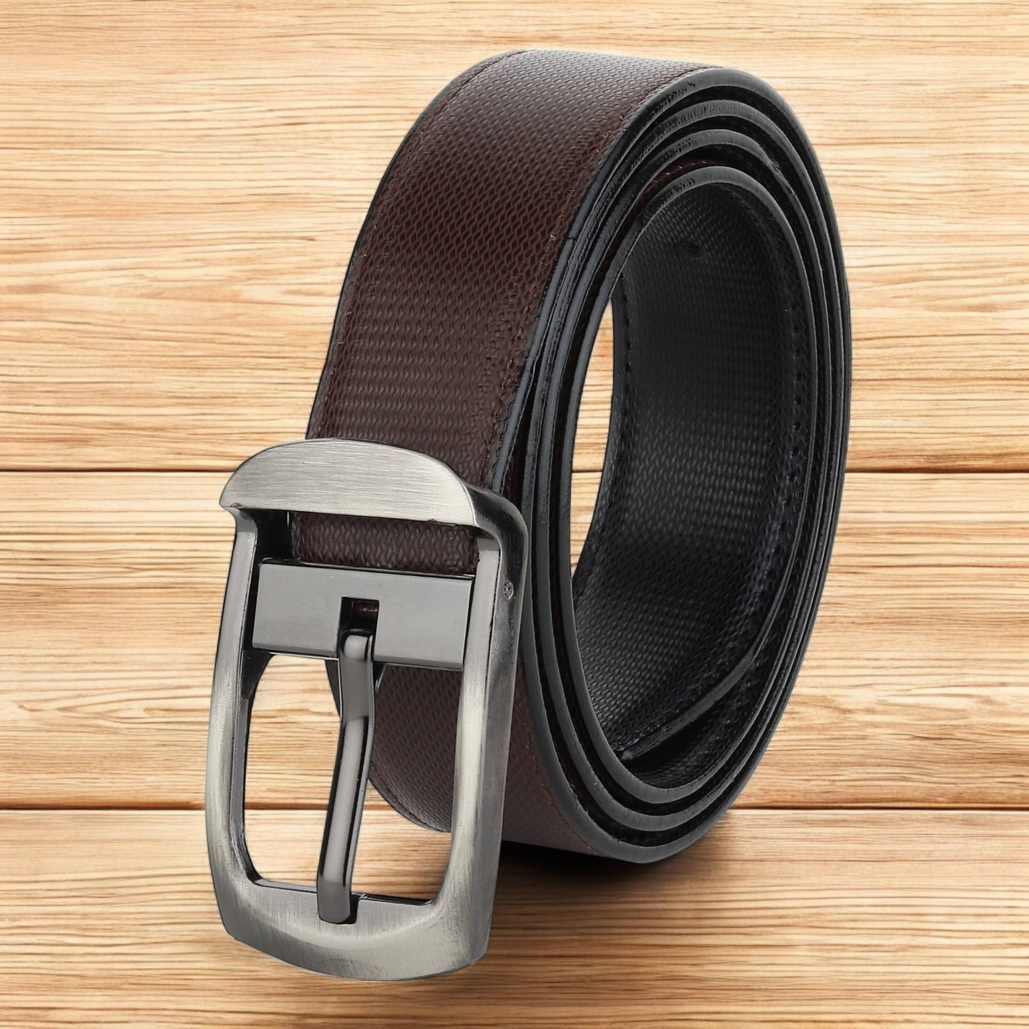     			WARCKS - Brown PU Men's Reversible Belt ( Pack of 1 )
