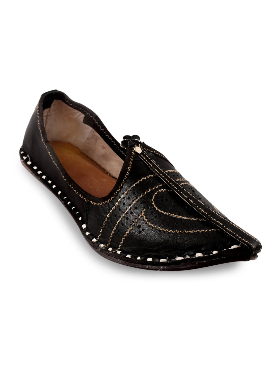     			Anjaneya Creations Black Men's Mojaris