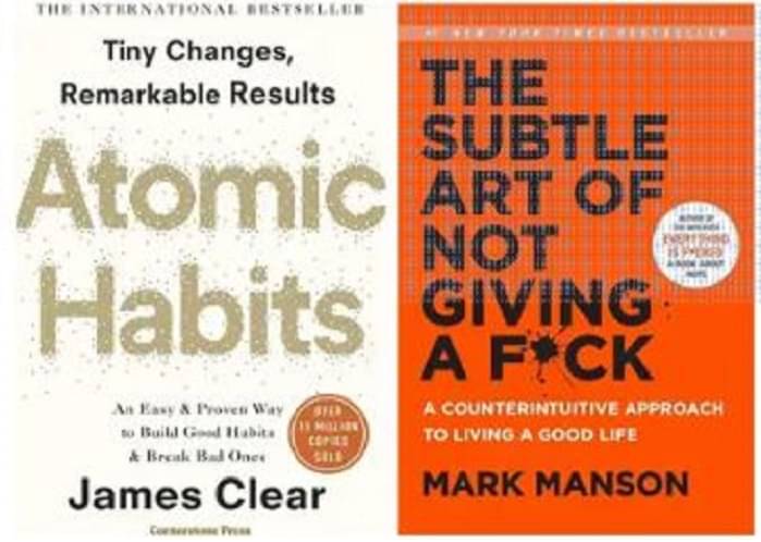     			Atomic Habits & Subtle Art Of Not Giving By james clear & mark manson
