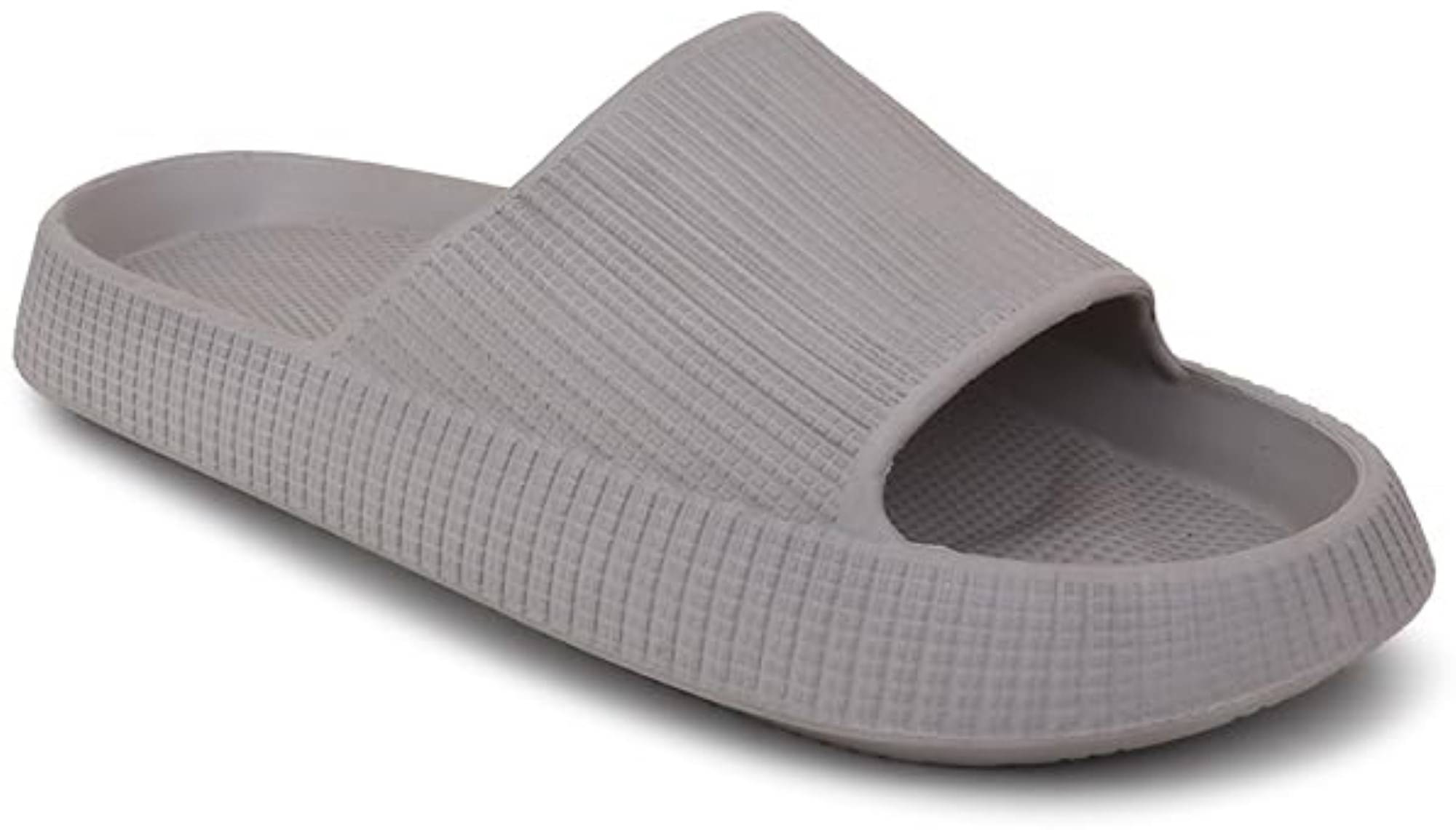     			Beeone Grey Men's Slide Flip Flop