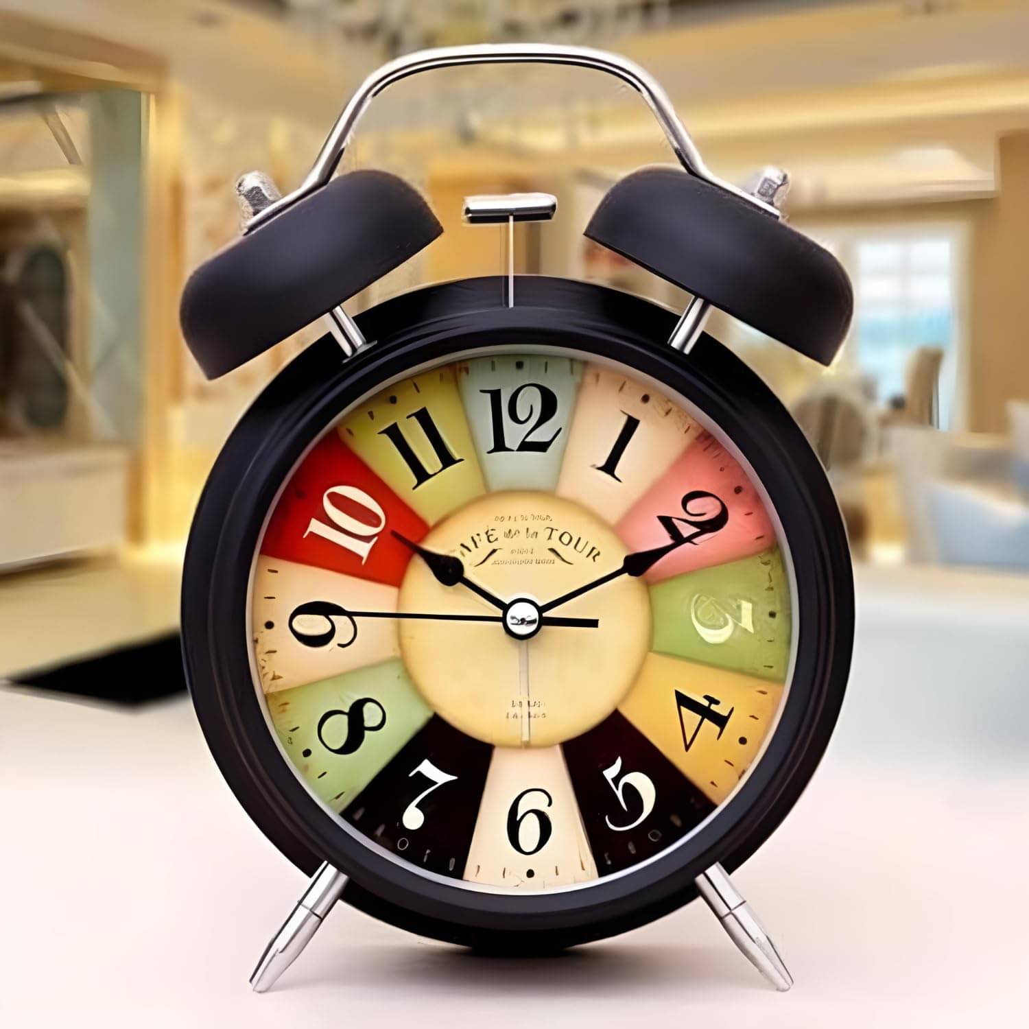Bhavyta Analog Metal Twin Bell Alarm Clock - Pack of 1 Bhavyta Analog Metal Twin Bell Alarm Clock - Pack of 1