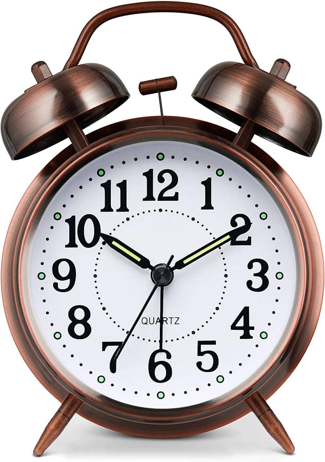     			Bhavyta Analog Metal Twin Bell Alarm Clock - Pack of 1