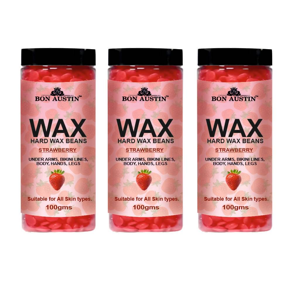     			Bon Austin Hard Wax Beans 100g Pack of 3 Waxing Kit 100 g Pack of 3