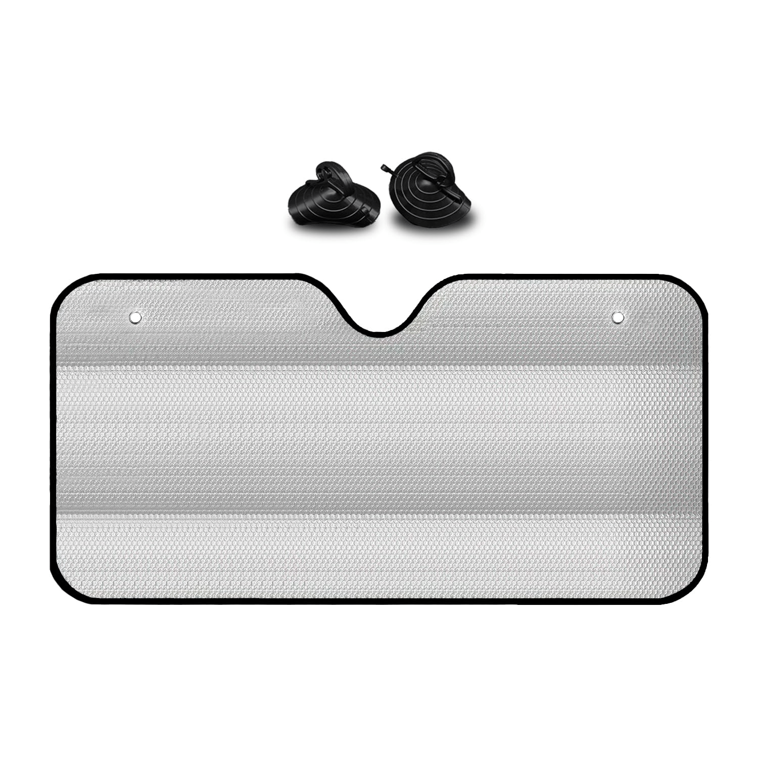     			Car Front/Rear Foldable Silver Foil Sunshade UV Protection Curtain Film Windshield | Sunshade Visor Shield Cover and Keep Your Vehicle Cool - 1pcs