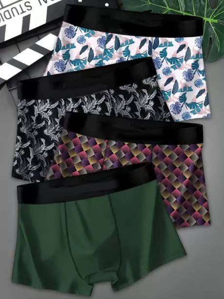     			Cavenders Pack of 4 Cotton Blend Briefs For Men's ( Multicolor )