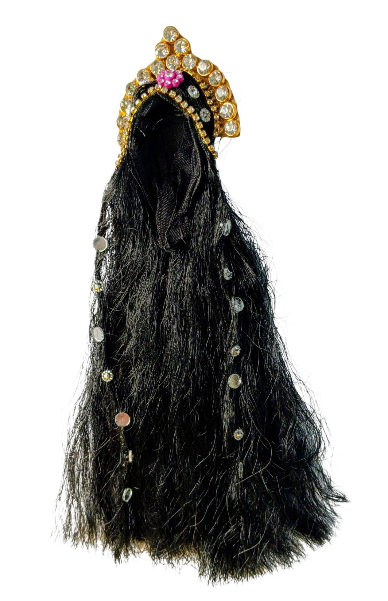     			Cherry Tree Durga Mata Black Crystal Jewellery ( Pack of 1 )